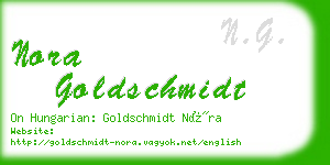 nora goldschmidt business card
